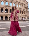Kb 3327 & 3328 Pure Crunchy Silk Sharara Collections